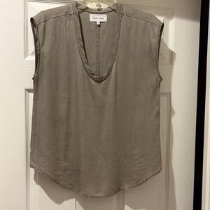 Dear John Olive Sleeveless Blouse (fits more like small)